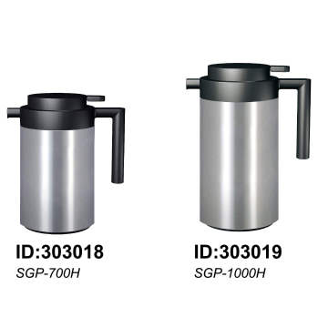 Pote 18 / 8stainless café de acero con recarga de vidrio para el hogar / Hotel Sgp-700h